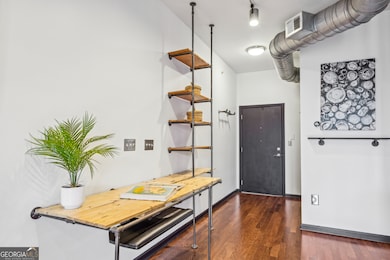 Foyer with sleek industrial vibes