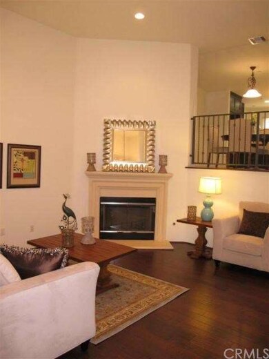 Living room with high ceiling