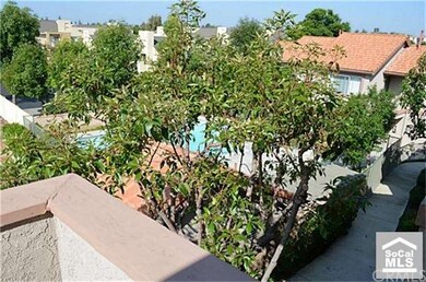 View of one of the pool areas from the master bedr