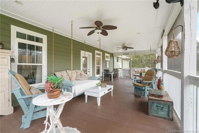 This back porch is like your own little piece of p