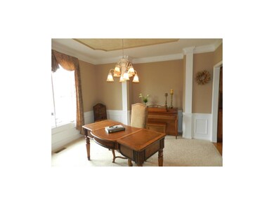 Formal dining room, freshly painted.