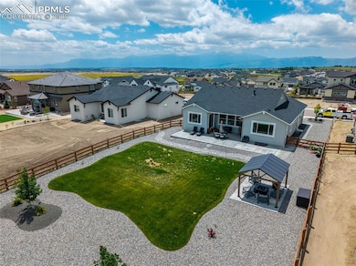 Aerial View of Back of Home and Yard