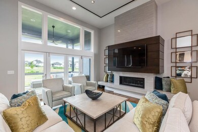 Designer fireplace with room for your large flat s