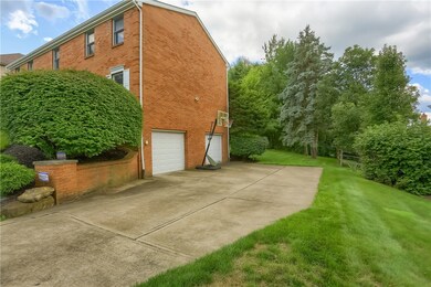 Large driveway with a 2 car integral garage