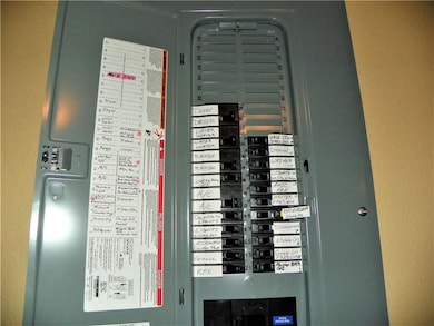 For you Electrical & gadget junkies, just LOOK at how many available spaces there are in the well-labeled circuit breaker box! WOW!