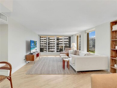 Living room featuring wood finished floors