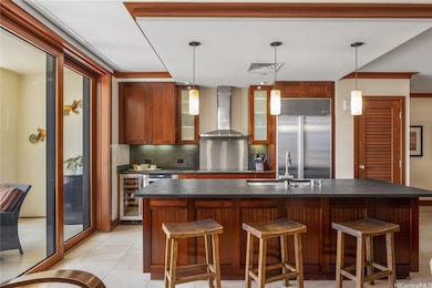Bright Kitchen perfectly situated between the Living room, Lanai and Dinning area.
