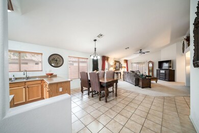Entry to kitchen dining and living