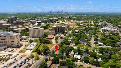 Aerial view with a city view