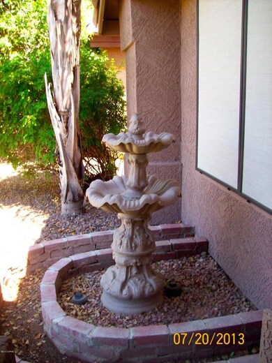 water feature at front entrance