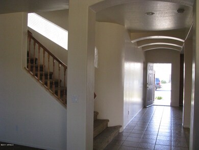 View of the entry door from inside