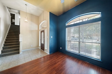 Alternate view of space with high ceilings, ceilin