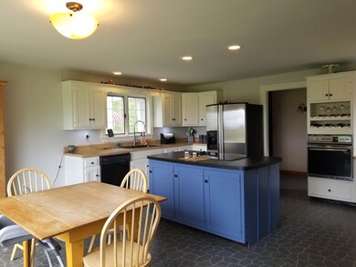 Large kitchen with center island