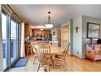 Large, open dining area has space for a large fami