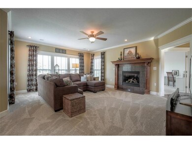 The Living room in open to the kitchen and flows i