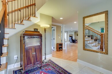 Travertine foyer