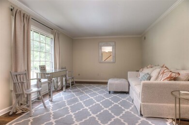 Smooth ceilings down and real hardwood
