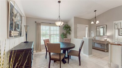 Large dining room facing the street!
