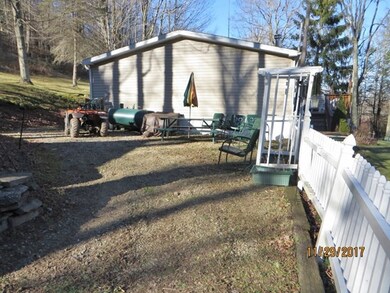 Side  with small patio area