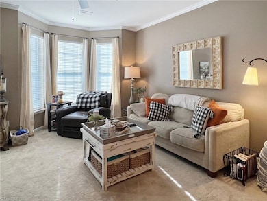 Bay window in living room
