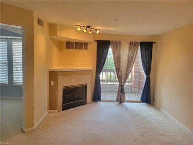 Gas fireplace, slider to walkout balcony