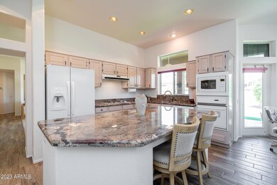 Kitchen. Door to patio.