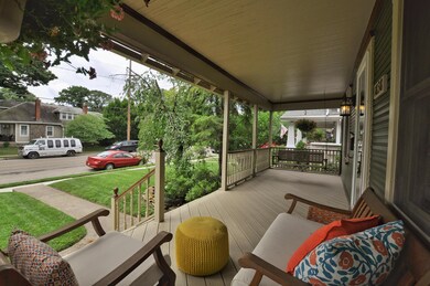 Front porch across