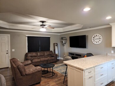 Open concept Living, dining, and kitchen. 