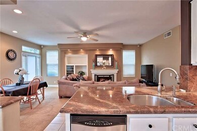 Updated kitchen has granite countertops and stainl