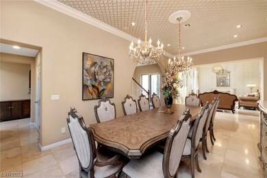 Formal Dining Room with Refined Ceiling Accents Ad