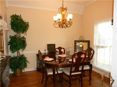 This dining room is perfect for family meals or en