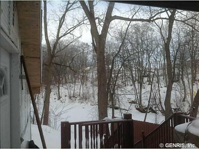 Backyard. Deck off the kitchen overlooks the Silve