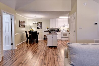 Looking from the Great Room toward the kitchen/bre