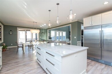 kitchen boasts of custom built cabinetry