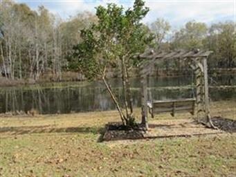 Enjoy relaxing by the pond.