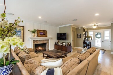 Great room with fireplace