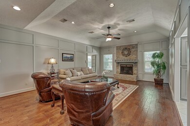 Neutral colors with soft lighting and wood floors