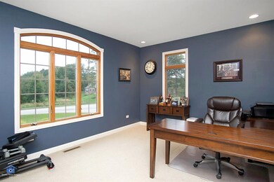 Office overlooking front yard.