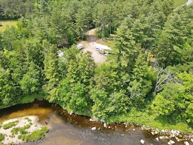 High above the river with.....