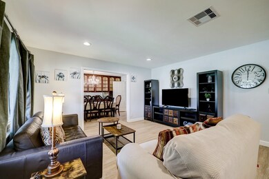 Living room, through to Dining