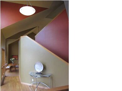 Two-story foyer, contemporary architectural detail