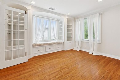 Charming window seat in study and or den. Quiet sp