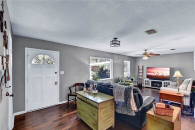 Entry door & Living room