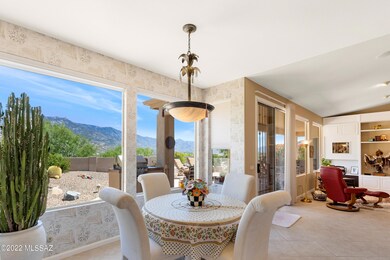 Large windows highlight mountain views