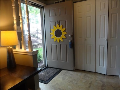 Large, bright, inviting entry.