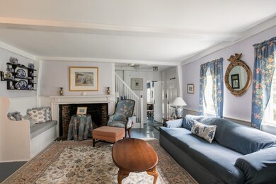 Living room with fireplace