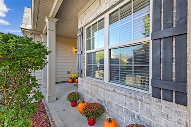 View of covered porch