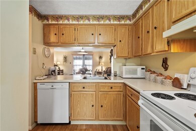 Clean, open kitchen to living/dining area