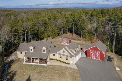 Beautifully sited home on a finely landscaped leve