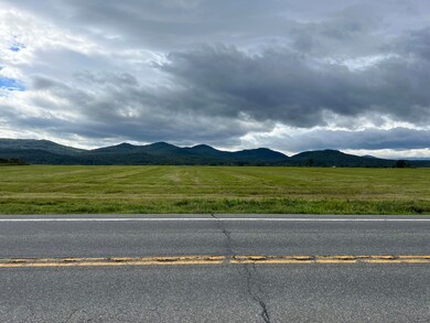 View west across street